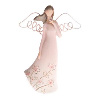 Decorațiune în formă de înger cu fluture Dakls, înălțime 13 cm