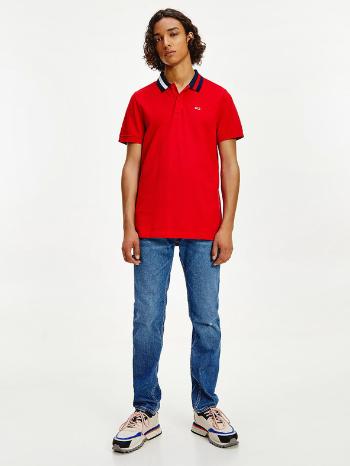 Tommy Jeans Polo Tricou Roșu
