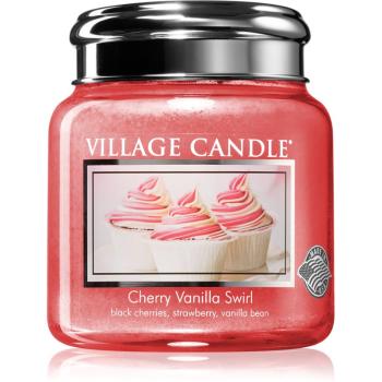 Village Candle Cherry Vanilla Swirl lumânare parfumată 389 g