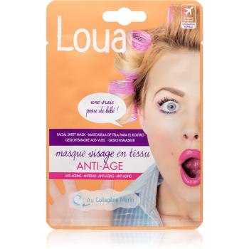 Loua Anti-Aging Face Mask mască textilă cu efect antirid 23 ml