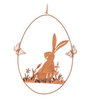 Decorațiune de agățat din metal pentru Paște Bunny - Dakls