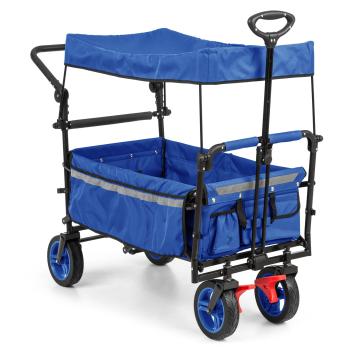 Waldbeck Easy Rider, cărucior cu acoperiș de până la 70 kg, telescopic, albastru
