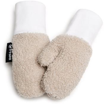 T-TOMI TEDDY Gloves Cream mănuși pentru nou-nascuti si copii 12-18 months 1 buc