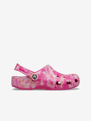 Crocs Classic Bleach Dye Clog Papuci Roz