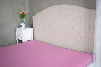 Cearsaf jersey - roz - Mărimea 90x200x30 cm