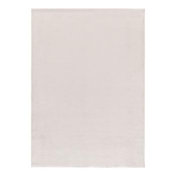 Covor crem din microfibră 80x150 cm Coraline Liso – Universal