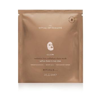 Rituals Mască de față textilă luminantă Glow The Ritual of Namaste (Radiance Bio-Cellulose Sheet Mask) 24 ml