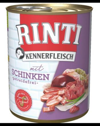 RINTI Kennerfleisch Ham hrana umeda caini adulti, cu sunca 800 gr