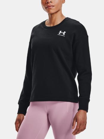 Under Armour Rival Fleece Oversize Crew Hanorac Negru