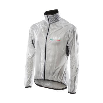 
                 SIX2 Jachetă rezistentă la vânt de ciclism - GHOST - transparent/negru  
            