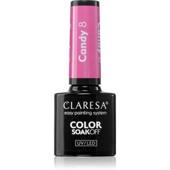 Claresa SoakOff UV/LED Color Candy lac de unghii sub forma de gel culoare 8 5 g