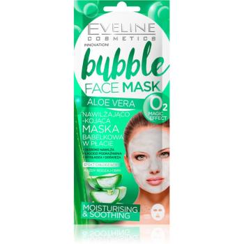 Eveline Cosmetics Bubble Mask Aloe Vera masca calmanta si hidratanta cu aloe vera 1 buc