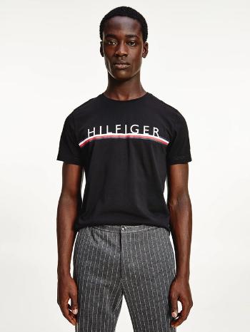 Tommy Hilfiger Corp Stripe Tricou Negru