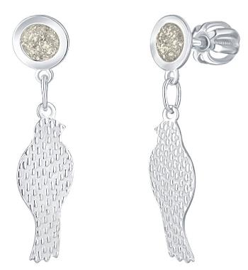 Praqia Jewellery Cercei stilați din argint Birds NA6096_RH