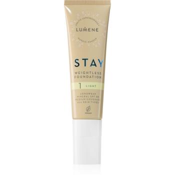 Lumene Stay Weightless machiaj lichid cu un finisaj mat SPF 30 culoare 1 Light 30 ml