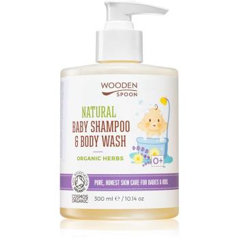 WoodenSpoon Natural Gel de dus si sampon pentru copii cu esente de lavanda 300 ml