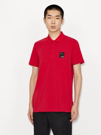 Armani Exchange Polo Tricou Roșu