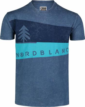 Tricou bărbătesc Nordblanc Albastru grafic NBSMT7394_SRM