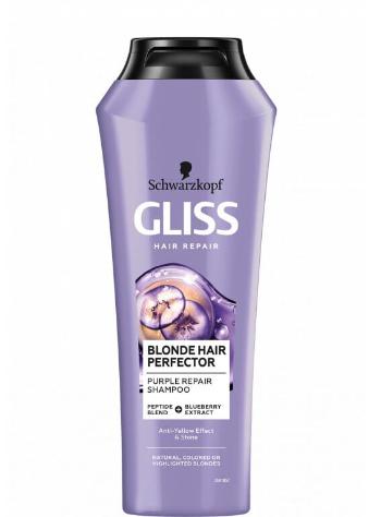 Gliss Kur Șampon regenerant pentru părul blond Blonde Hair Perfector (Purple Repair Shampoo) 250 ml