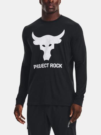 Under Armour UA Project Rock Brahma Bull LS Tricou Negru