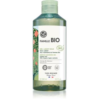 Yves Rocher FAMILLE BIO Gel de curatare delicat pentru corp si par with Organic Apple 390 ml