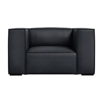 Fotoliu albastru închis cu tapițerie din piele Madame – Windsor & Co Sofas