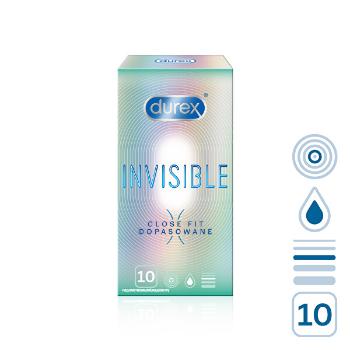 Durex Prezervative Invisible Close Fit 10 buc.