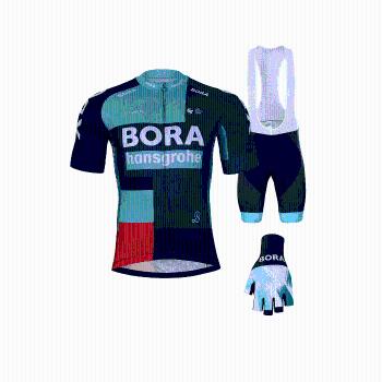 
                 BONAVELO Mega set de ciclism - BORA 2022 - verde/negru/alb 
            