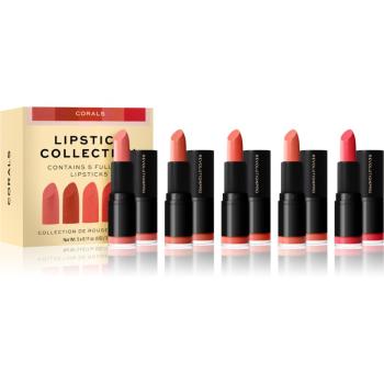 Revolution PRO Lipstick Collection ruj satinat set cadou culoare Corals 5x3,2 g