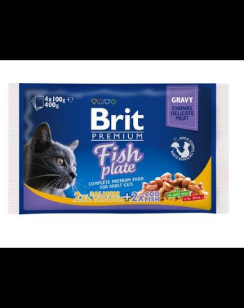 BRIT Cat Adult Fish Plate 4x100 g