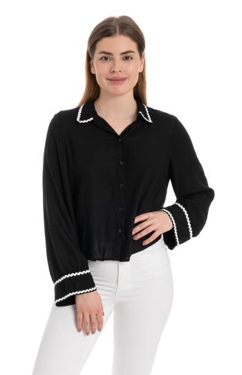 Vero Moda Bluză pentru femei VMBUMPY Regular Fit 10300605 Black XS