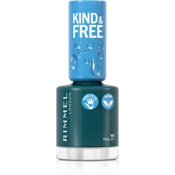 Rimmel Kind & Free lac de unghii culoare 168 Teal Ivy 8 ml