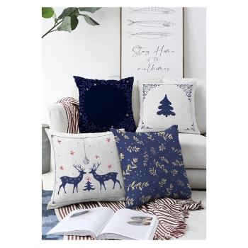 Fețe de pernă de Crăciun în set de 4 55x55 cm Merry Christmas - Mila Home