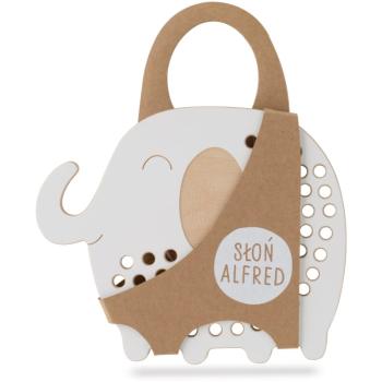 Milin Big Wooden Lacing Toy Elephant Oliver jucărie cu activități 19,5 cm x 16 cm x 0,7 cm 1 buc