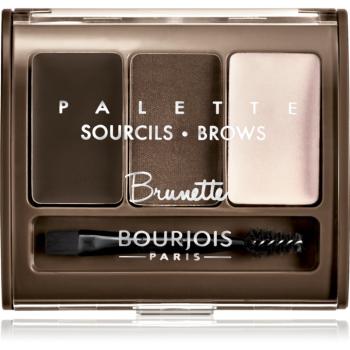 Bourjois Palette Sourcils Brows paleta pentru machiaj sprancene culoare 002 Brunette 4,5 g
