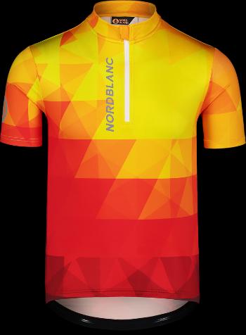 Ciclism masculin jersey Nordblanc Topografie portocaliu NBSMF7431_ORN