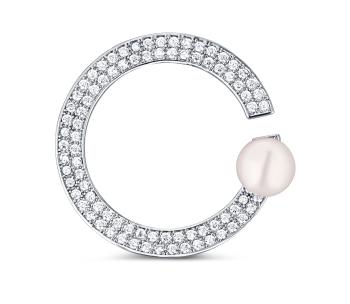 JwL Luxury Pearls Broșă elegantă cu perlă autentică JL0762