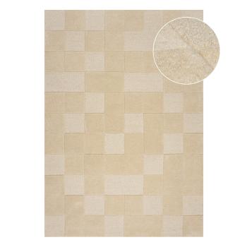 Covor din lână bej 170x120 cm Checkerboard - Flair Rugs