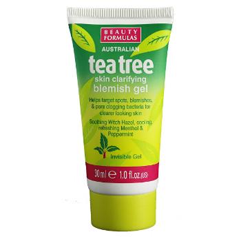 Beauty Formulas Gel antiinflamator pentru TenTea Tree(Skin Clarifying Blemish Gel) 30 ml
