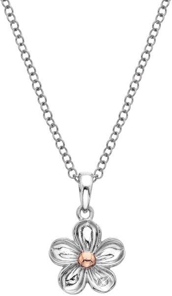 Hot Diamonds Colier cu flori de argint Forget me not DP749