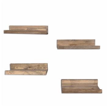 Set 4 rafturi din lemn pentru perete Arena