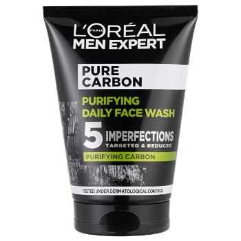L´Oréal Paris Gel de curățare cu cărbune activ Men Expert Pure Carbon (Purifying Daily Face Wash) 100 ml