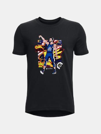 Under Armour UA Curry Multi Animated SS Tricou pentru copii Negru