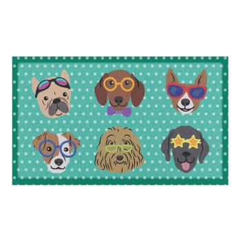 Covoraș de intrare 40x70 cm Dogs on Polka Dots – Artsy Doormats