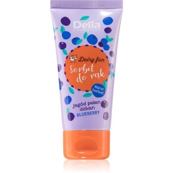 Delia Cosmetics Dairy Fun crema de maini hranitoare Blueberry 50 ml