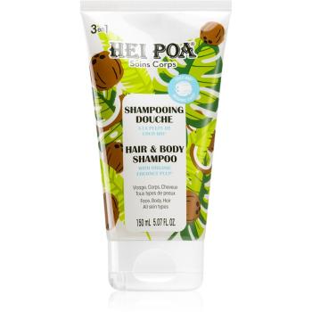 Hei Poa Organic Coconut Oil șampon cu ulei de nucă de cocos pentru corp si par 150 ml