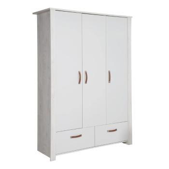 Șifonier pentru copii  gri deschis 136x190 cm Mila – Roba