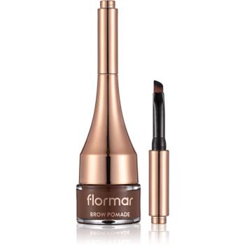 flormar Brow Pomade pomadă pentru sprâncene cu pensula culoare 02 Light Brown 2,2 g