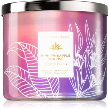 Bath & Body Works Pink Pineapple Sunrise lumânare parfumată 411 g