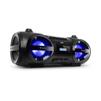 Auna Soundblaster, DAB, Boombox, Bluetooth, CD / MP3 / USB / AUX, DAB + / UKW, LED, 50Wmax.